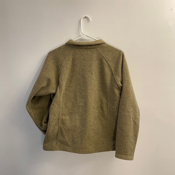 Green Zip Up Sweater - Picture 3 of 3